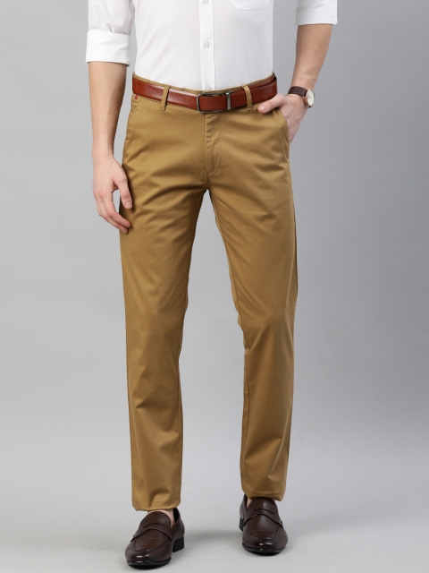 

British Club Men Khaki Slim Fit Solid Chinos