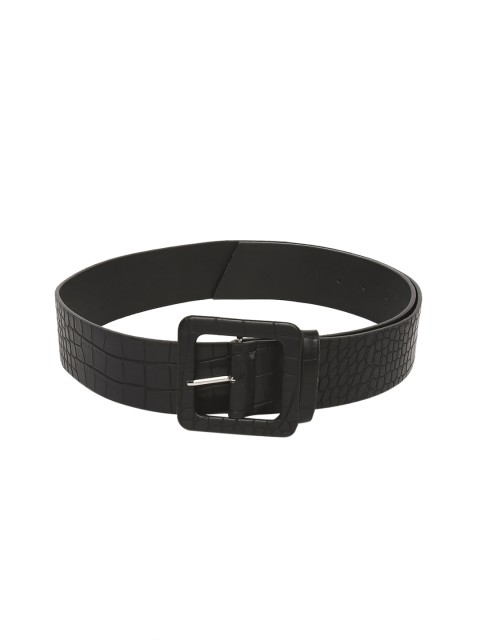 

20Dresses Women Black Textured Belt