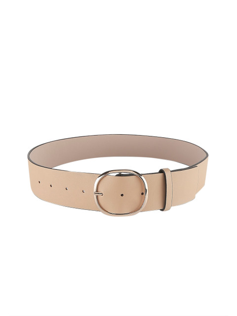 

20Dresses Women Beige Solid Belt