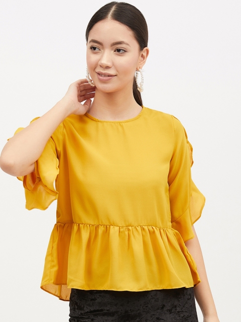 

Harpa Women Yellow Solid Top