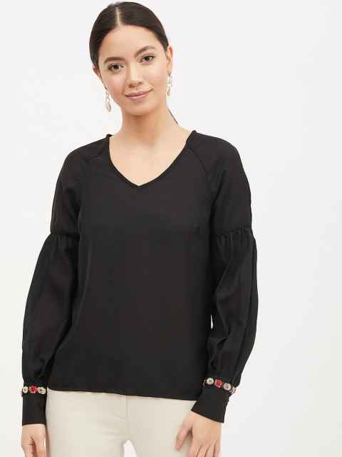 

Harpa Women Black Solid Top