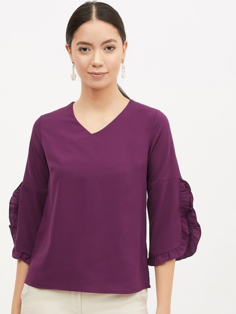 

Harpa Women Purple Solid Top