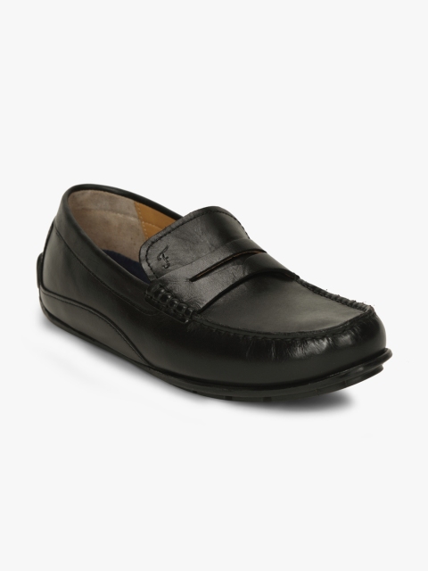 

Florsheim Men Black Leather Solid Driving Shoes