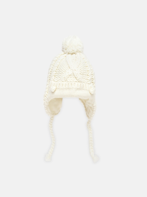 

Chicco Kids Off-White Self Design Beanie