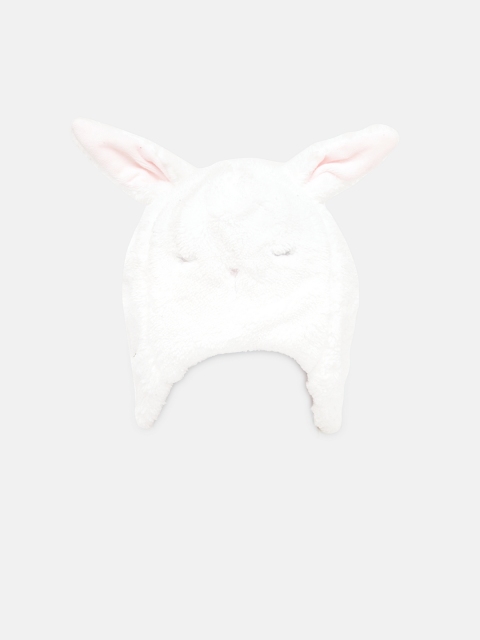 

Chicco Infant Girls White & Pink Bunny Fur Hat