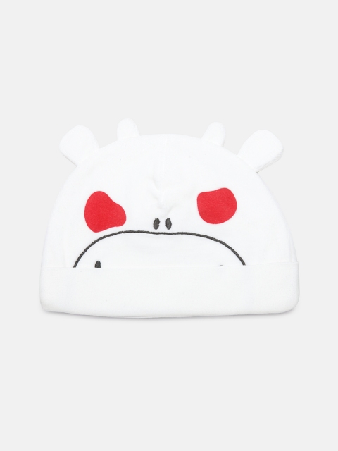 

Chicco Infants White & Red Cow Hat