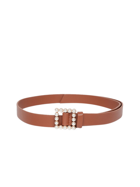 

20Dresses Women Brown Solid Belt