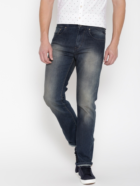 

Flying Machine Blue Django Straight Fit Stretchable Jeans