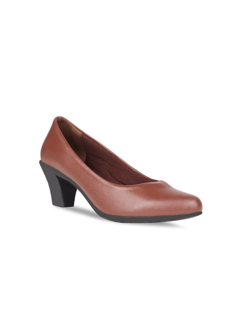 

Rocia Women Brown Solid Pumps