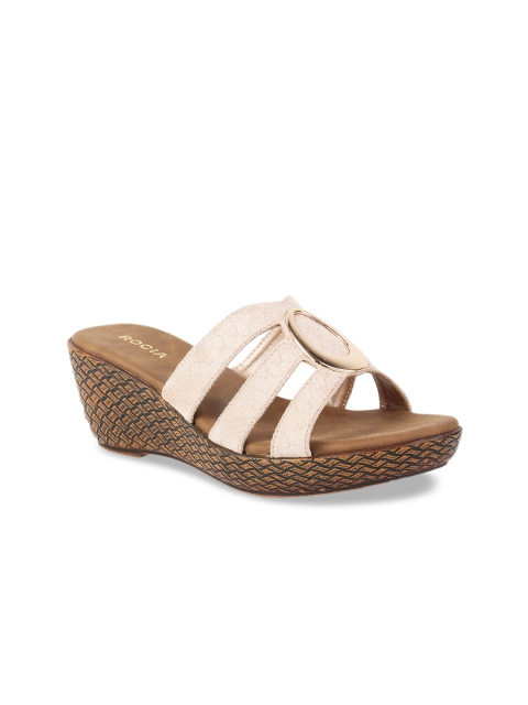 

Rocia Women Beige Solid Sandals