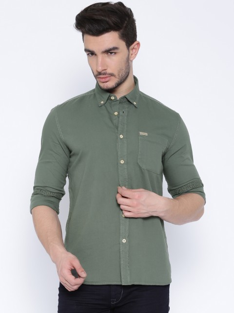 

Flying Machine Grey Casual Shirt