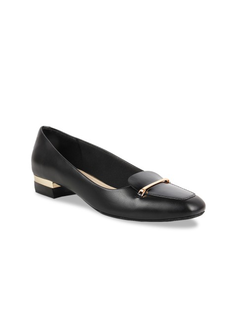 

Rocia Women Black Solid Pumps With Buckles