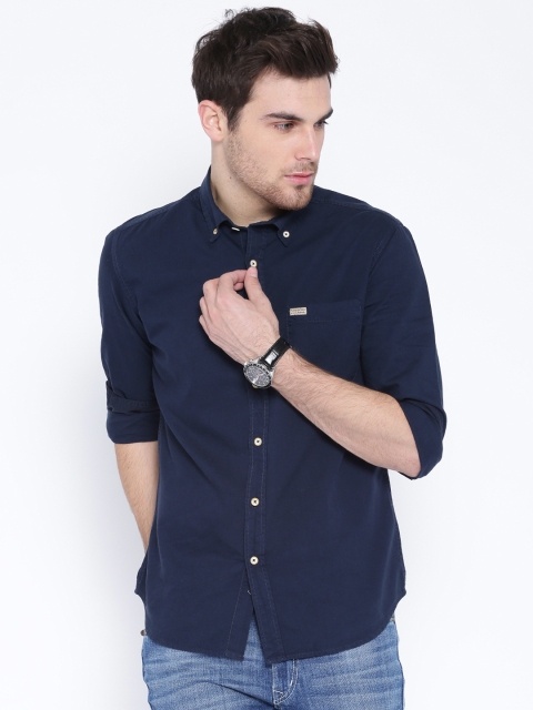

Flying Machine Navy Casual Shirt, Navy blue