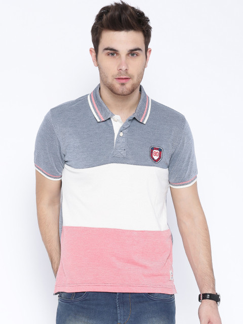 

Flying Machine Blue Polo T-shirt
