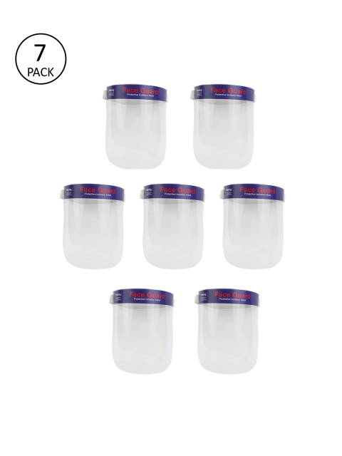 

yelloe Transparent Pack of 7 Multipurpose Face Shield