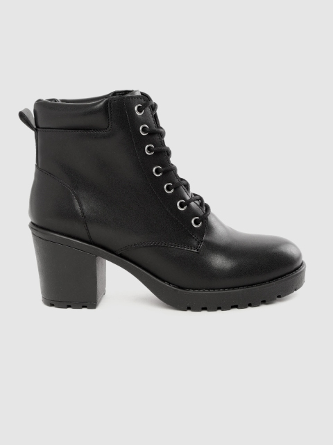 

Roadster Women Black Solid Heeled Boots