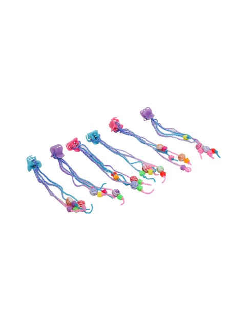 

Stoln Girls Multicoloured Set of 6 Beaded Claw Clip, Multi