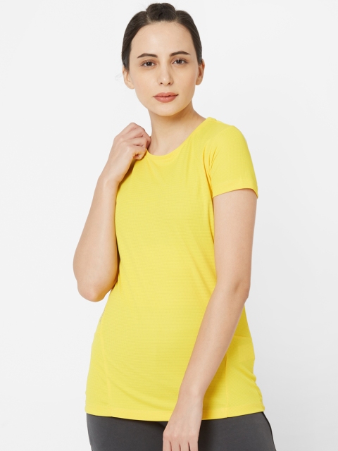 

Sweet Dreams Women Yellow Solid Round Neck T-shirt