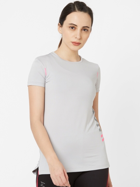 

Sweet Dreams Women Grey Printed Round Neck T-shirt