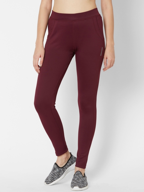 

Sweet Dreams Women Burgundy Solid Slim-Fit Track Pants