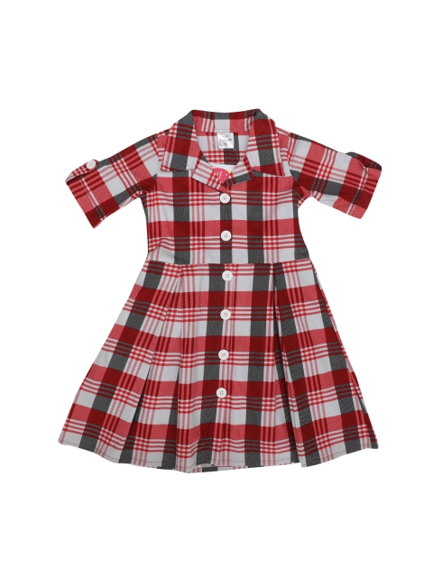 

Doodle Girls Red & White Checked Shirt Dress