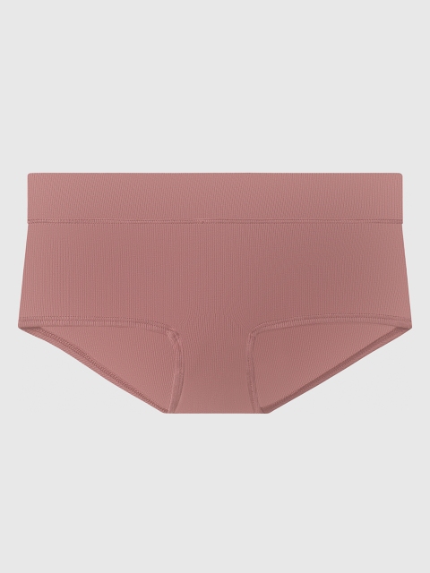 

La Senza Women Pink Solid Remix Ultrasoft Boy Shorts 11158898-91Q7