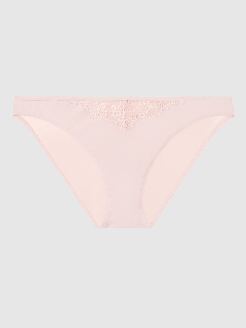 

La Senza Women Pink Solid Remix Ultrasoft Bikini Briefs 11151722-39H3
