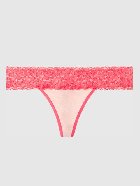 

La Senza Women Pink Solid Thongs 11059972-4JMC
