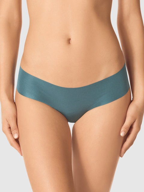 

La Senza Women Teal Blue Solid Bikini Briefs 11052637-03M1