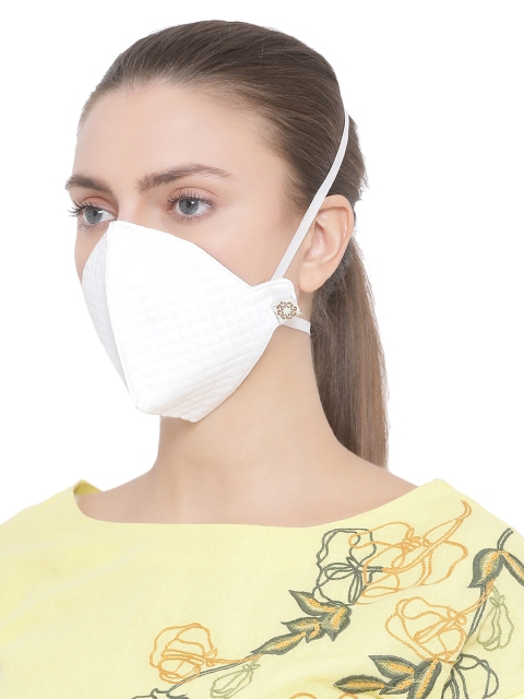 

VASTRAMAY Unisex 3-Ply Reusable Protective Outdoor Mask, White