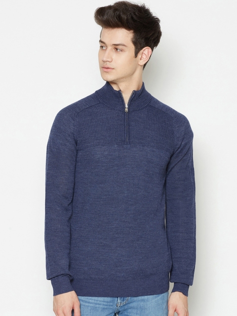 

Bruun & Stengade Men Blue Solid Pullover