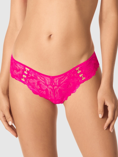 

La Senza Women Pink Lace Bikini Briefs 11148904-08T3