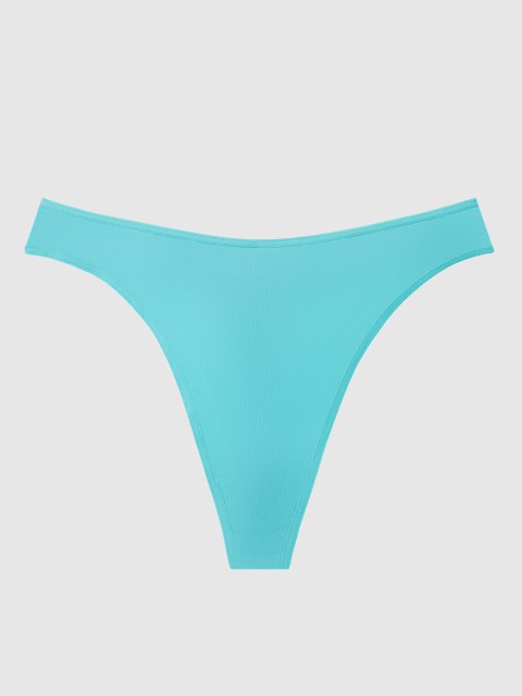 

La Senza Women Turquoise Blue Solid Thongs 11152281-84L6
