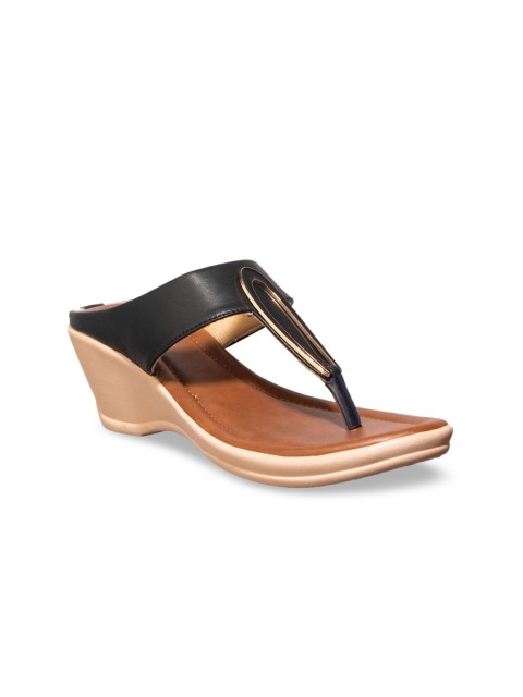 

Khadims Women Black Embellished Wedges