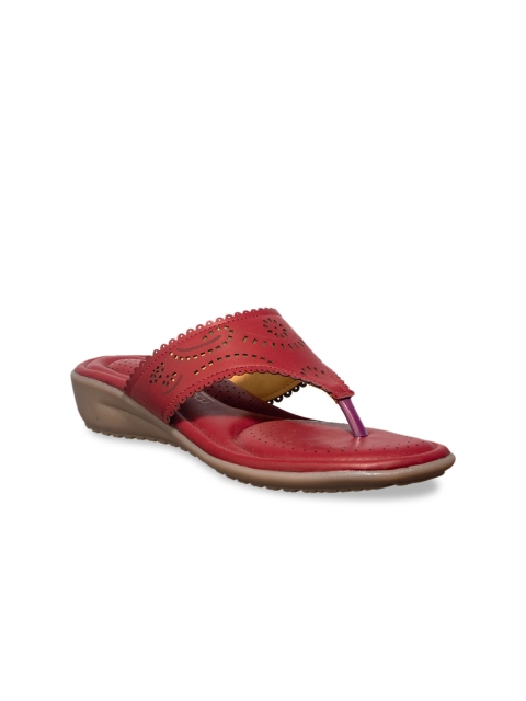 

Khadims Women Red Solid Comfort Heels