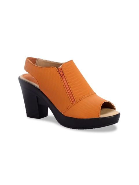

Khadims Women Tan Brown Solid Platforms