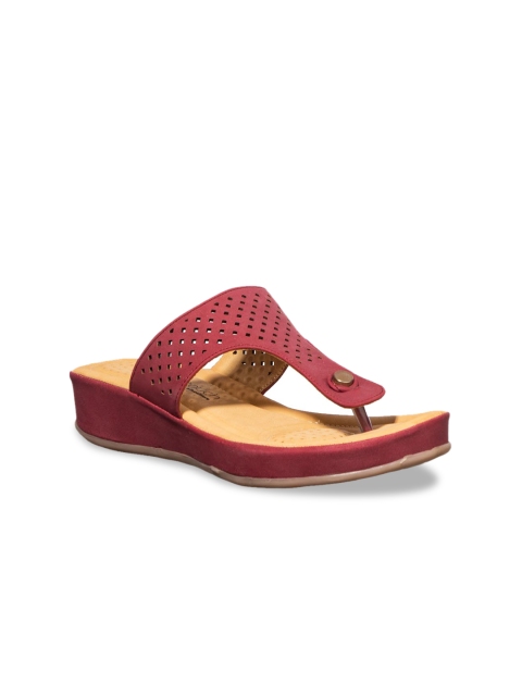 

Khadims Women Red Solid Wedges