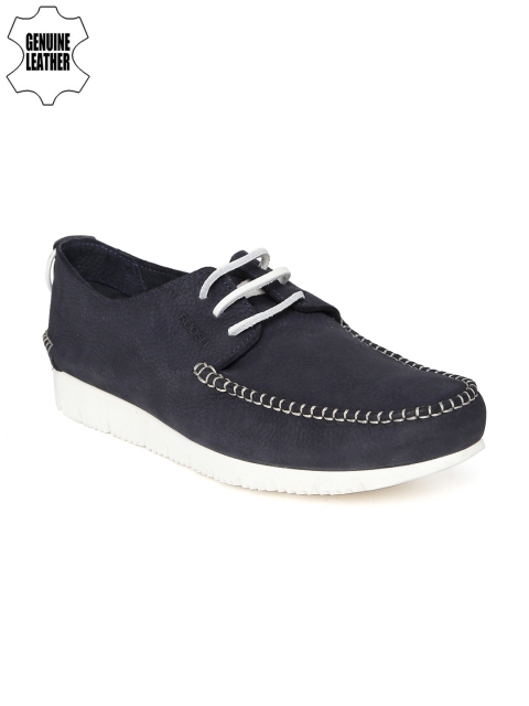 

Ruosh Casual Men Navy Genuine Leather Casual Shoes, Navy blue