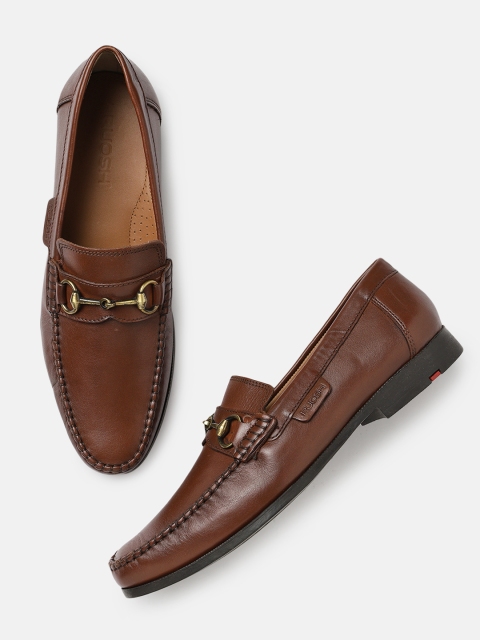 

Ruosh Men Tan Brown Leather Loafers