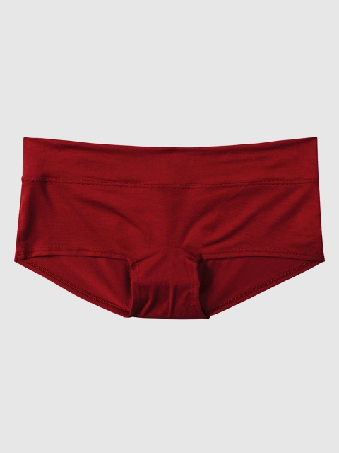 

La Senza Women Red Solid Boy Shorts 11158892-75Q9