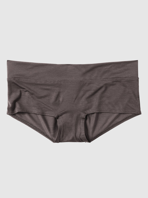 

La Senza Women Grey Solid Boy Shorts 11158892-57A6