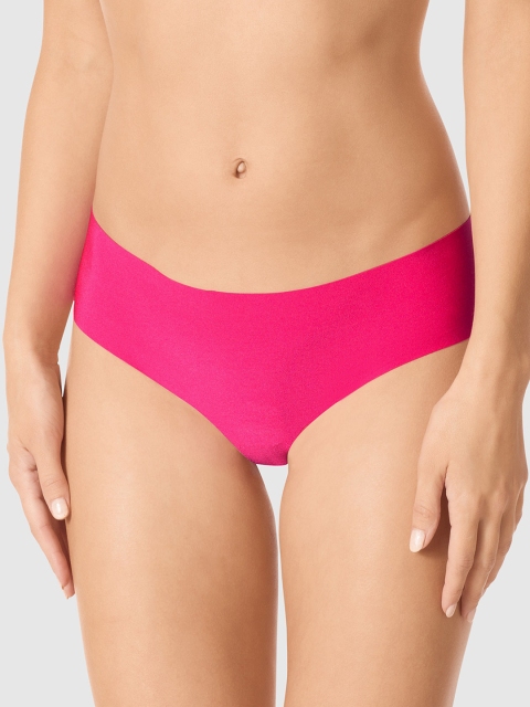 

La Senza Women Pink Solid Bikini Briefs 11148902-1ZWH