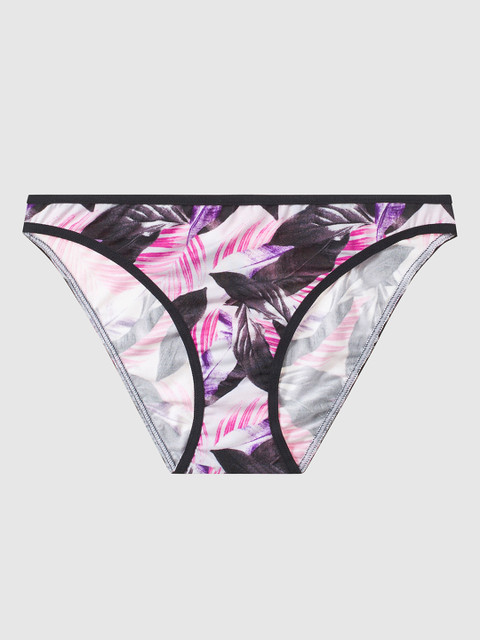 

La Senza Women Purple & Black Printed Bikini Briefs 11051633-4J6G