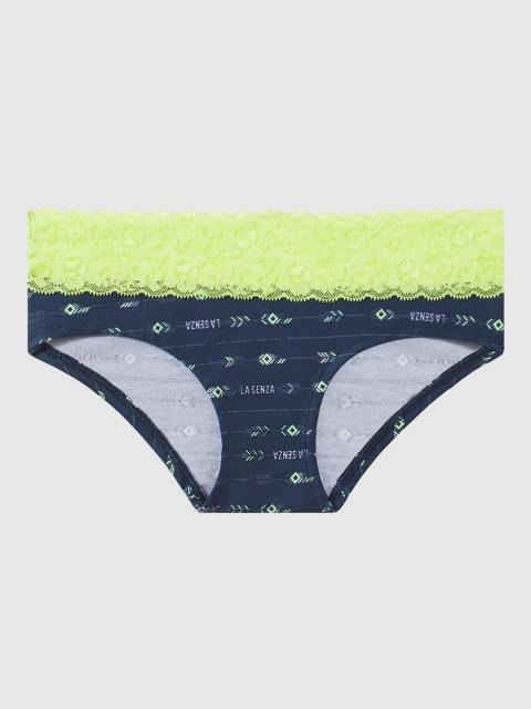 

La Senza Women Blue & Green Printed Hipster Briefs 11052615-4J6W