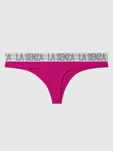

La Senza Women Pink Remix Cotton Thongs 11158038-95S0