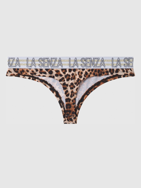 

La Senza Women Brown Animal Print Thongs 11158038-4O6A