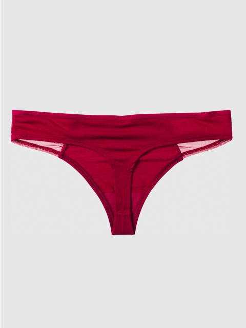 

La Senza Women Red Solid Remix Ultrasoft Thongs 11164311-74Q6