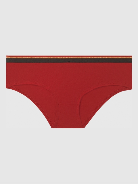 

La Senza Women Red Solid Remix Cotton Hipster Briefs 11152333-75Q9