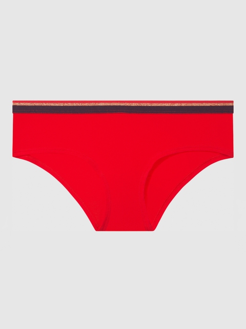 

La Senza Women Red Solid Remix Cotton Hipster Briefs 11152333-4FC4
