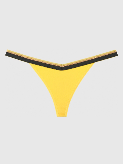

La Senza Women Yellow Solid Remix Thongs 11152273-90U4